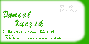 daniel kuczik business card